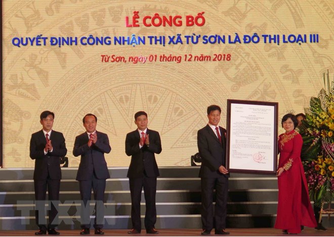 Thị xã Từ Sơn – Tỉnh Bắc Ninh công bố quyết định lên đô thị loại III